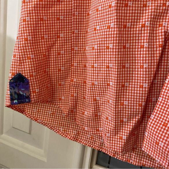 NEW Au Noir Black Label Men's Button Down Shirt Size 3
Medium Orange Plaid - Picture 7 of 12